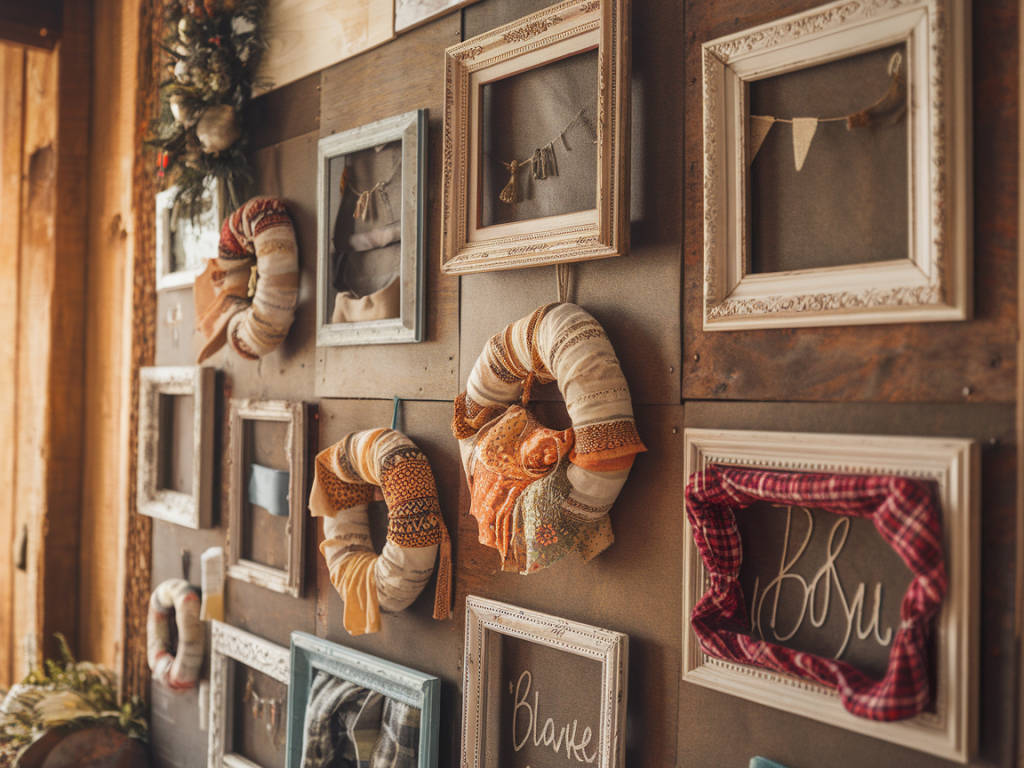 Wie du aus alten bilderrahmen und stoffresten eine modulare bilderwand für wechselnde saisondeko baust