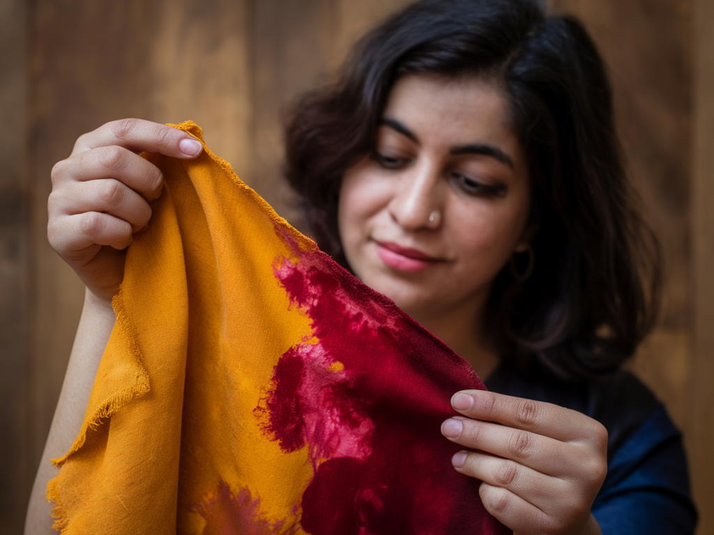 Wie du mit natürlichen farben aus kurkuma und rote bete stoffe umweltfreundlich färbst