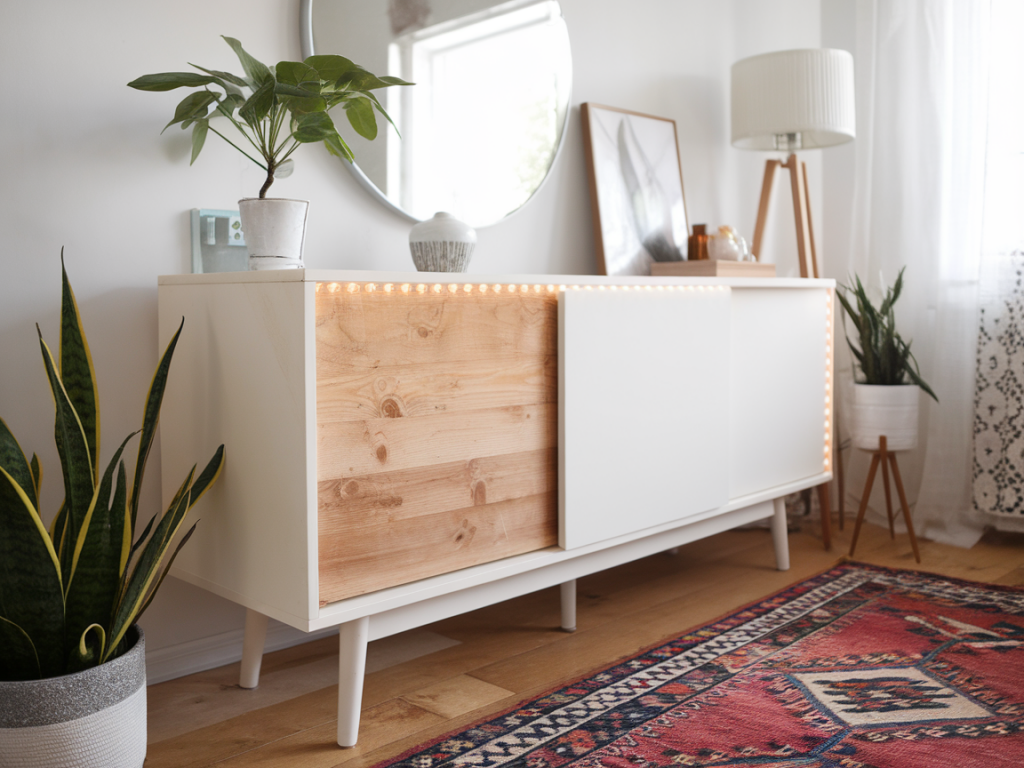 So verwandelst du eine abgenutzte kommode mit kreidefarbe und led‑streifen in ein skandi‑sideboard ohne schleifen