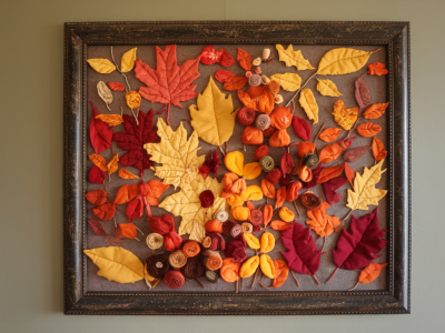 Wie du mit einem ikea-rahmen und stoffresten in zwei stunden eine wechselbare bilderwand für jede saison gestaltest