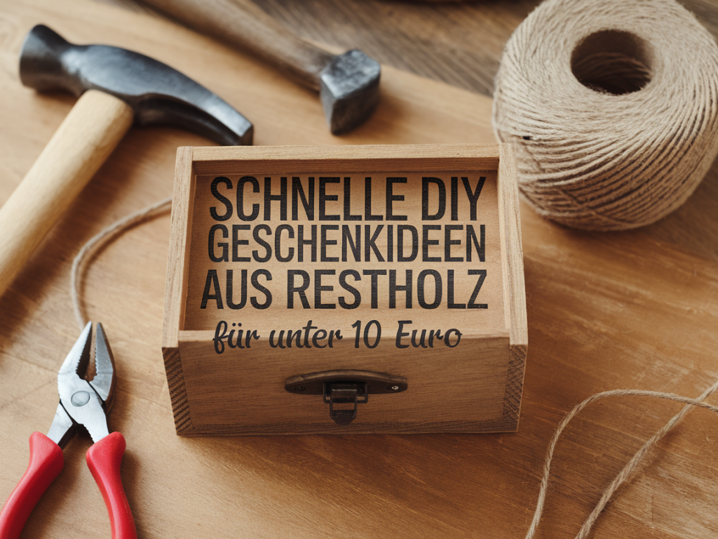 Schnelle diy-geschenkideen aus restholz für unter 10 euro
